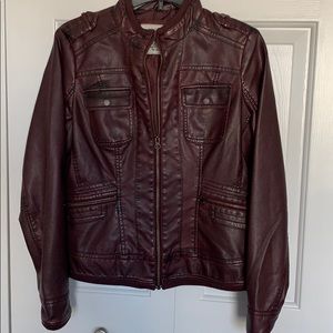 Faux leather jacket